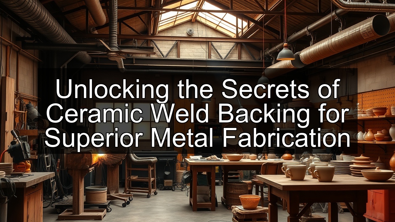metal weld backing plasma backing fiber