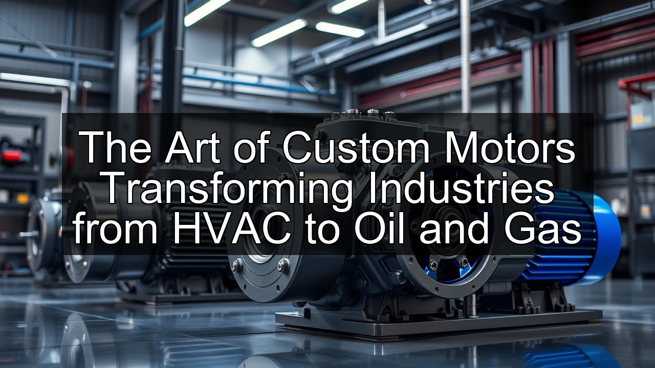 oil and gas custom power motors wastewater electric information